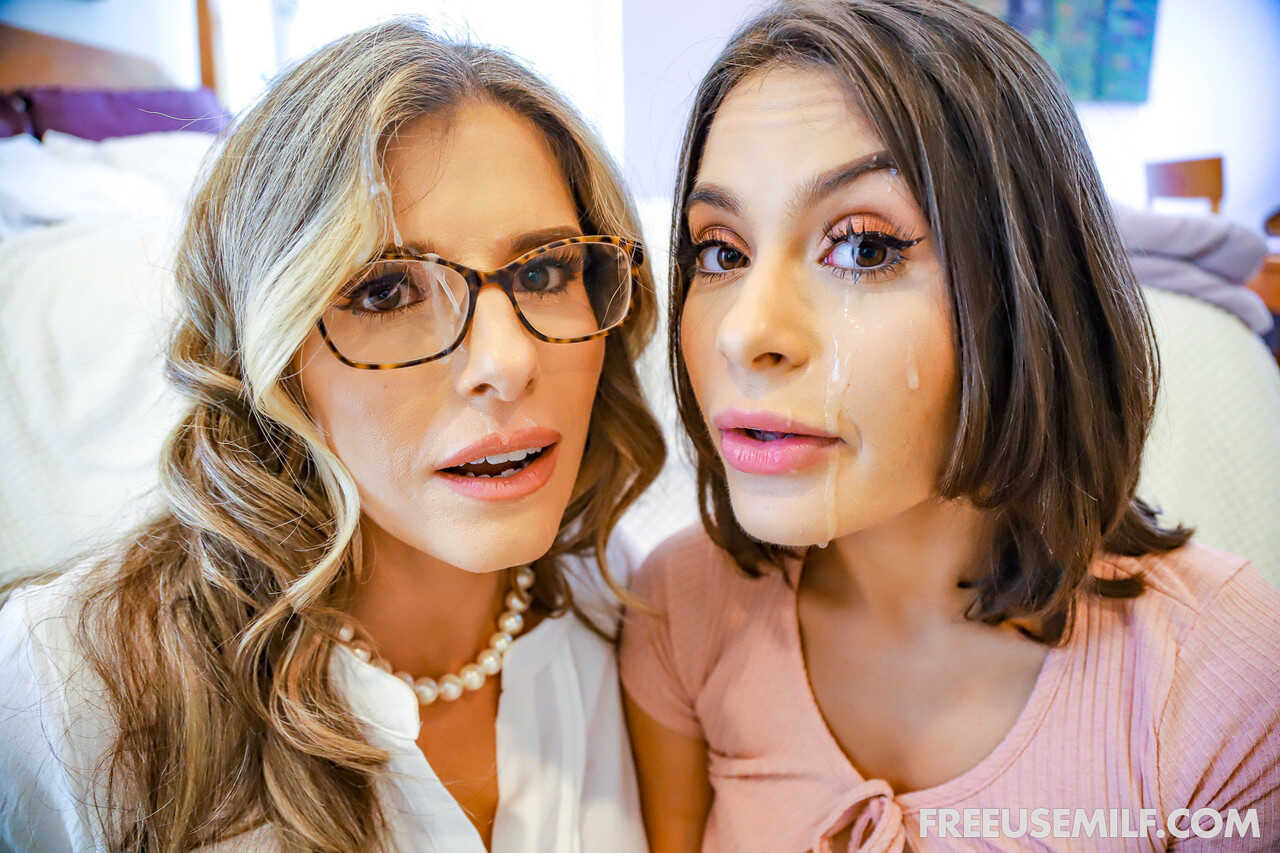 Sexy Stepmom Cory Chase Teaches StepDaughter Nicole Aria How to Suck Cock and Swallow Cum - Cory Chase, Donnie Rock, Nicol...
