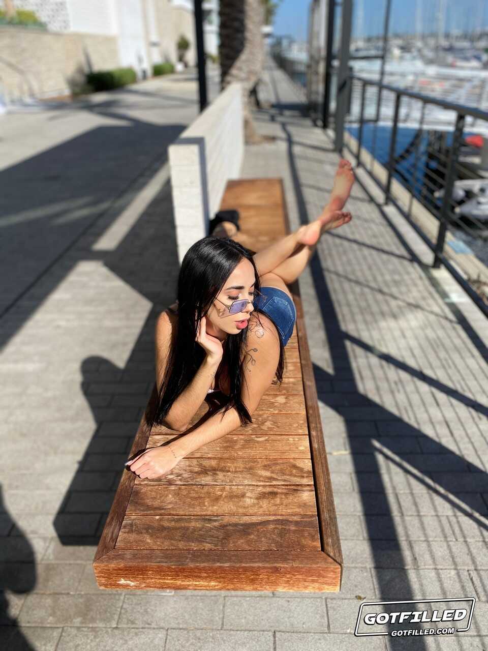 Gaby Ortega's Feet in Sexy Sandals Ride a Huge Dong POV Style Italian Booty Queen - Gaby Ortega