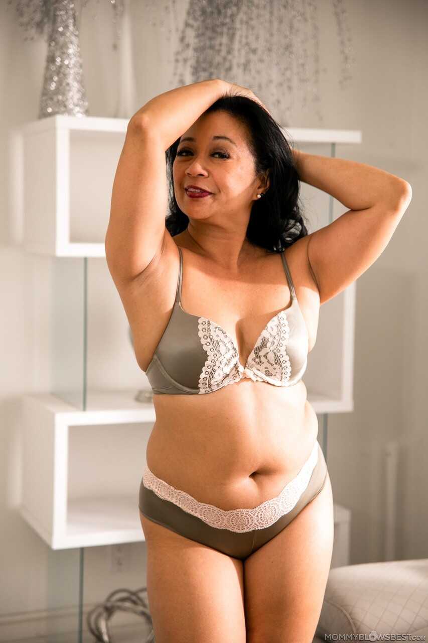 Lucky Starr's Hot BJ After a Sexy Striptease for her Man: A Chubby Old Asian MILF's Upskirt Adventure! - Lucky S...