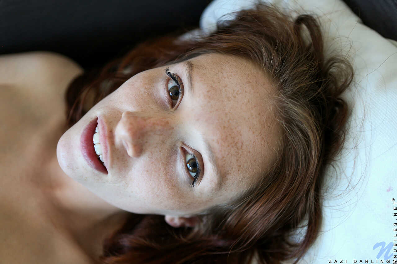 Redheaded Australian Zazi Darling Takes Off Her Lingerie and Fingers Her Hairy Bush in a Skinny Girl Fat Pussy Show! - Zaz...