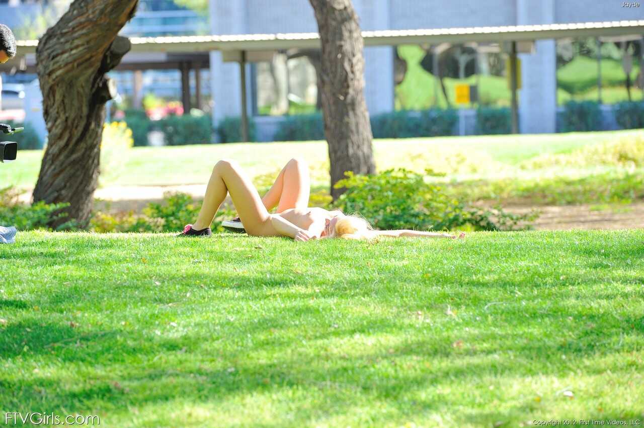 Jayde's Naughty Exhibition: The Sexy Babe Shows off Her Petite Nude Body Indoors and Outdoors! - Jayde