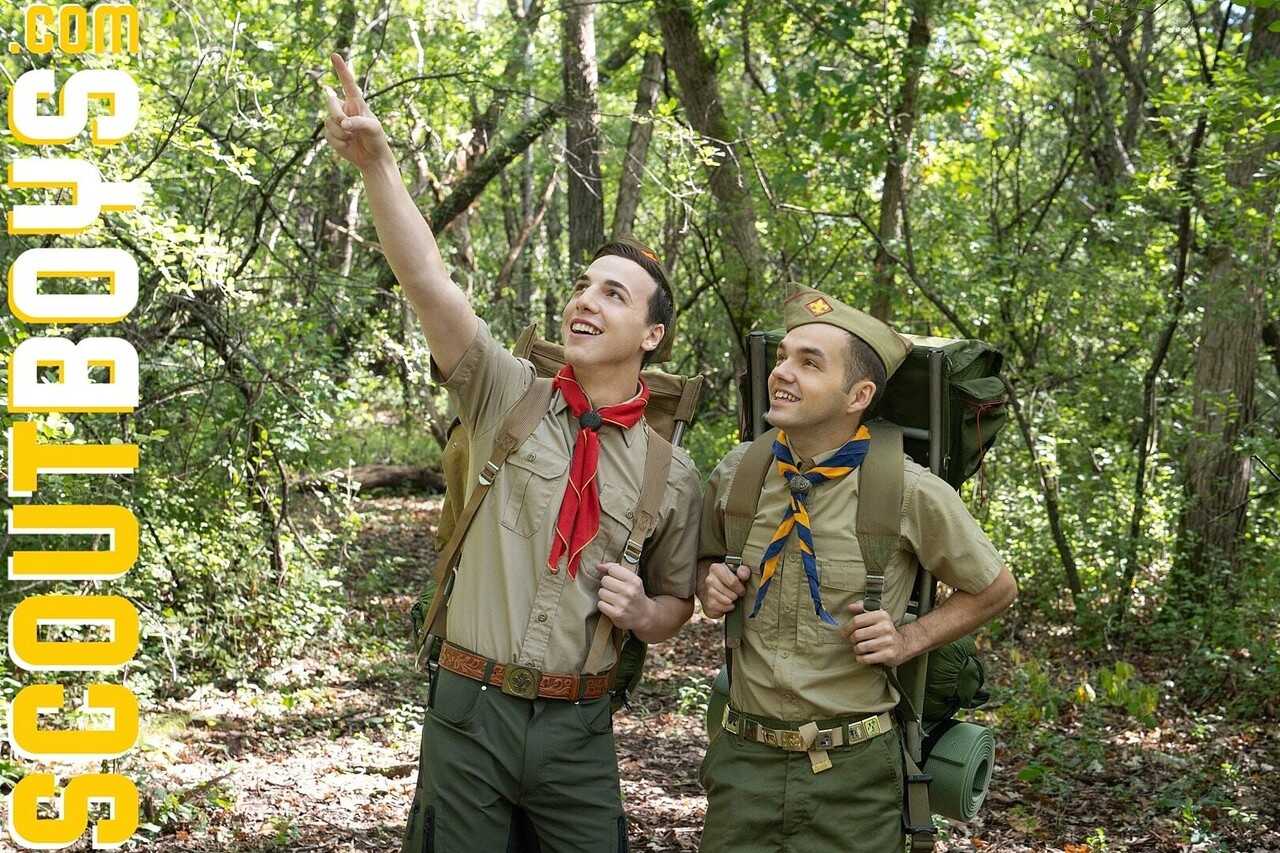 Scoutmasters Charge & Smith Bang Park Rangers Marcus and Troye in a Mature Gay 4-Some - 
