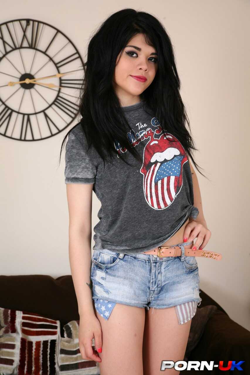 Sexy Asian babe Candy Chang loves getting her face fucked by a big dick while riding on a British teen's cock! - CAND...