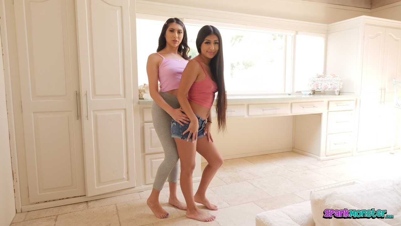 Sexy teens Penelope Woods and Binky Beaz show off their big tits while sucking dick in perfect POV. - Binky Beaz, Penelope...