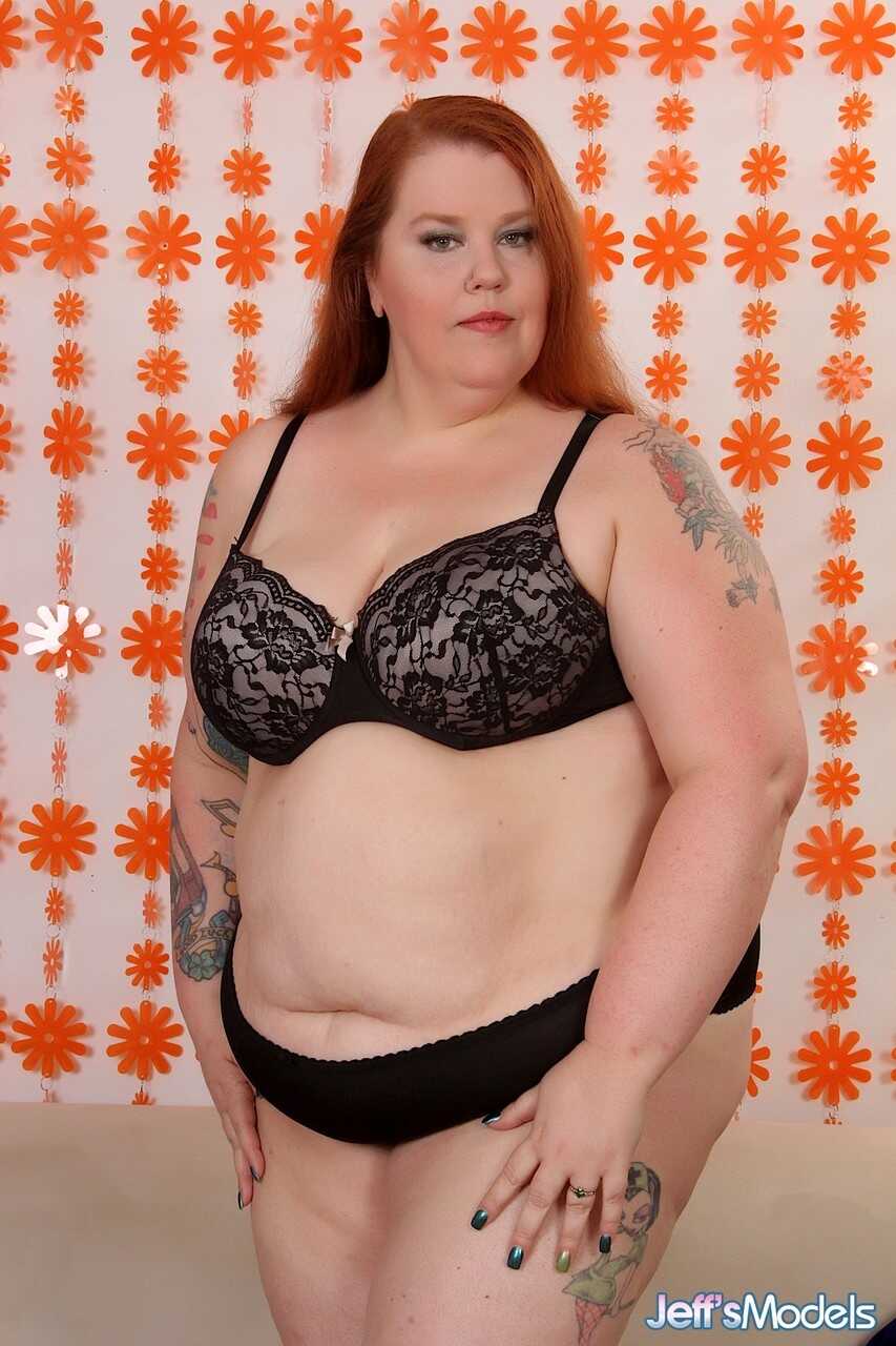 Bailey Belle's Redheaded Tattooed BBW Pussy Stuffed With A Knob, Mature Chubby Older Women Get In On The Action! - Ba...