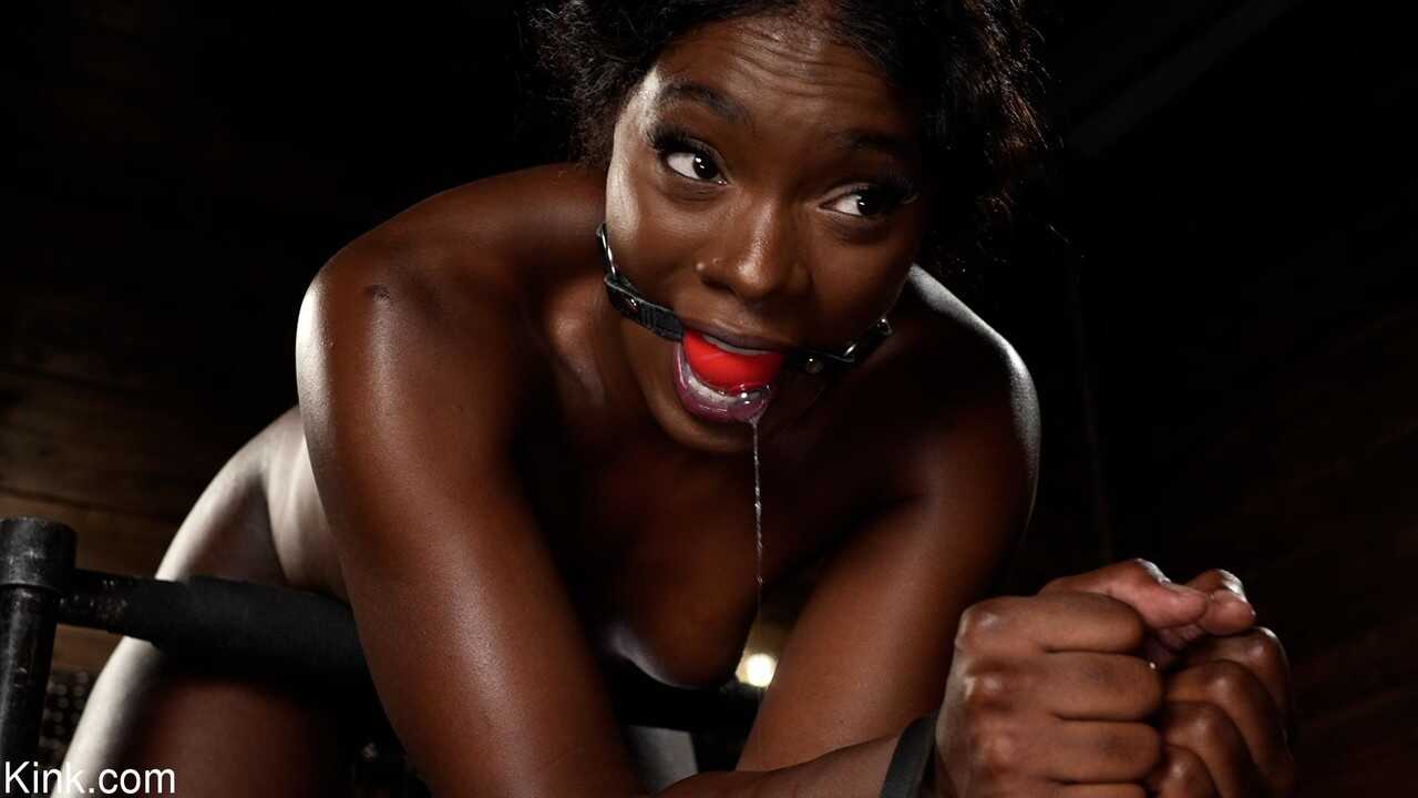 The Sinful Adventures of Naked Ebony Babe Ana Foxxx in Metal Bondage and Vibrator Punishment - Ana Foxxx, The Pope