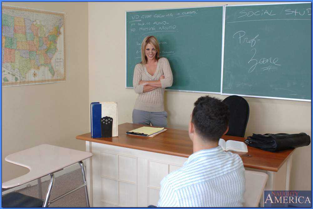 Mrs. Jaylie Zane gets double penetrated by her young student and his big cock - Jaylie Zane, Mikey Butders