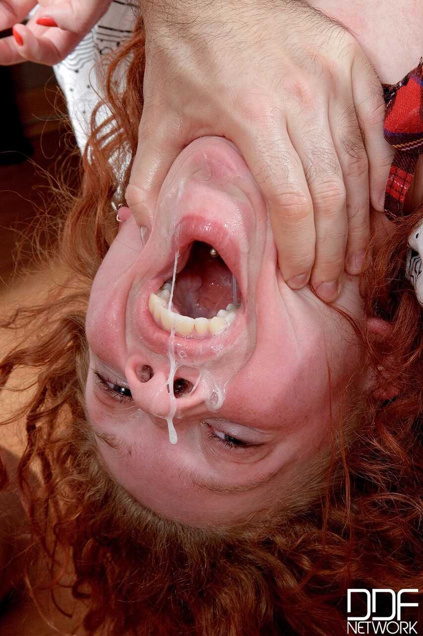 Gingery Slut Ninelly's First Fisting and Dildo Fuck, Ending with a Mouthful of Jizz! - Ninelly