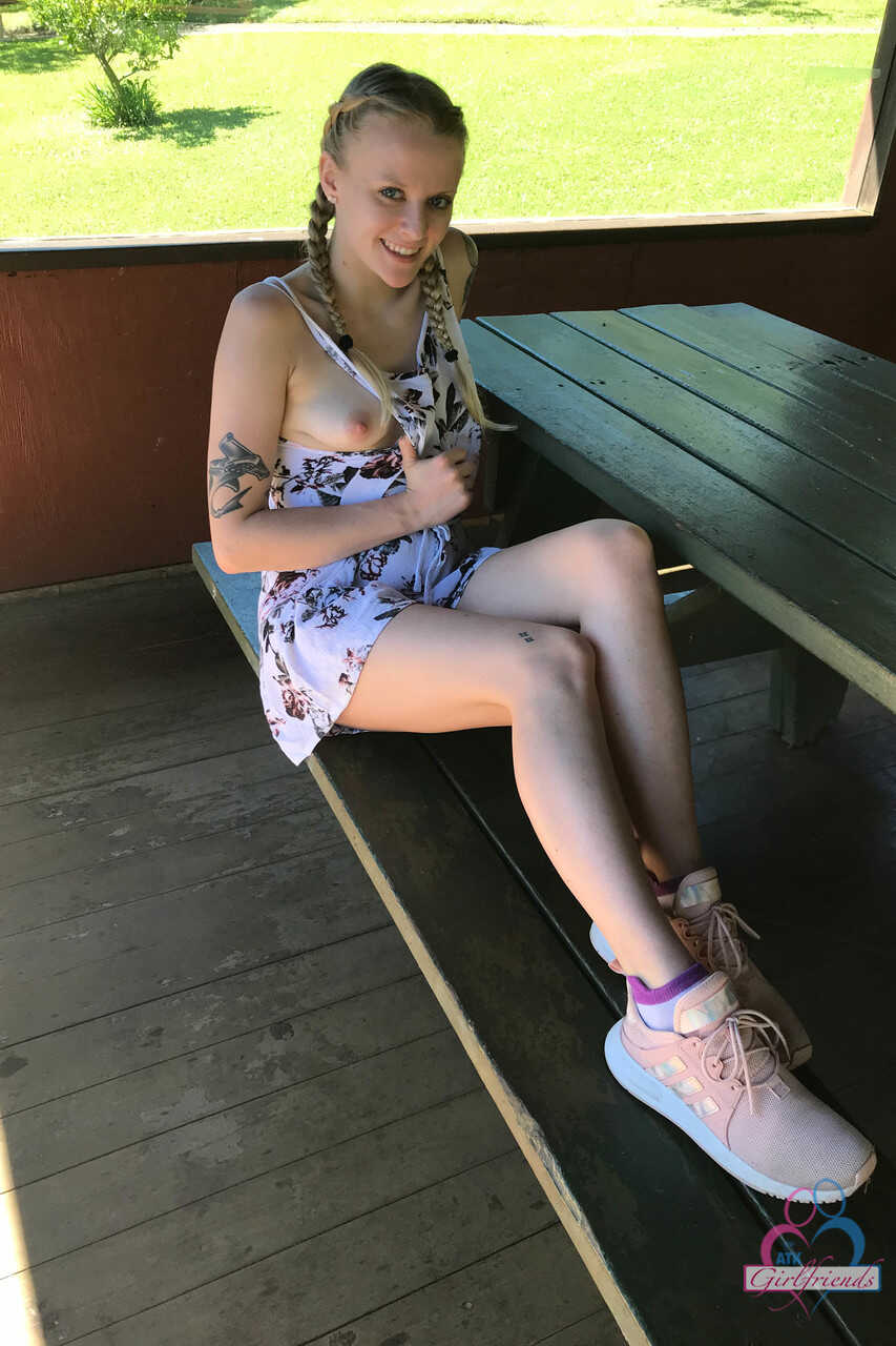 Paris White's ATK Girlfriends Vacation Adventure   Nerdy Paris White's Amateur Girlfriend Cute Teen Petite Feet ...