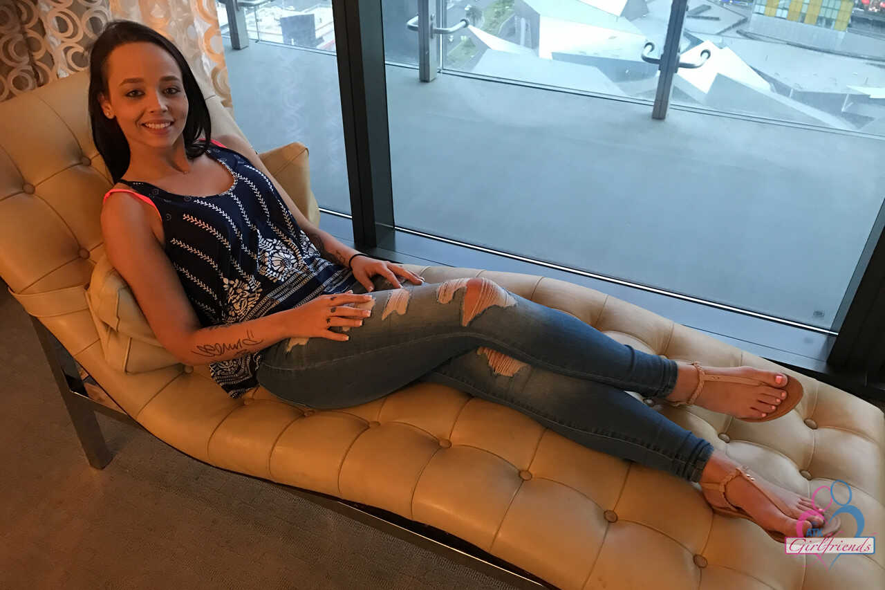 Colombian girl Emily Cash flaunts her sexy feet in her solo compilation of amputee fetish scenes! - Emily Cash