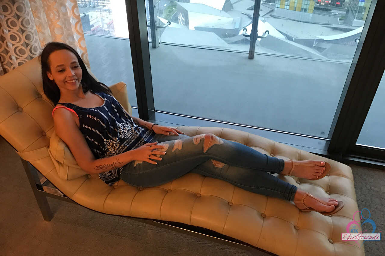 Colombian girl Emily Cash flaunts her sexy feet in her solo compilation of amputee fetish scenes! - Emily Cash