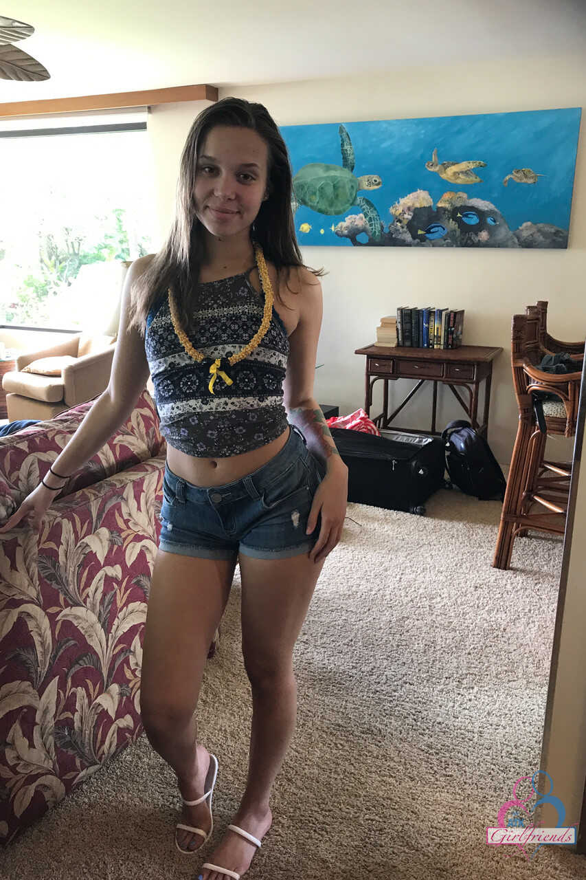 Bikini Babe: Liza's Sunny Beach Getaway with Her Sexy Ass Amateur Girlfriend - Liza Rowe