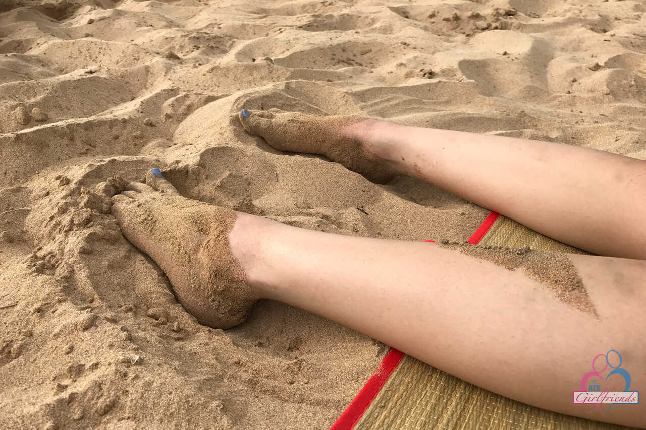 Bikini Babe: Liza's Sunny Beach Getaway with Her Sexy Ass Amateur Girlfriend - Liza Rowe