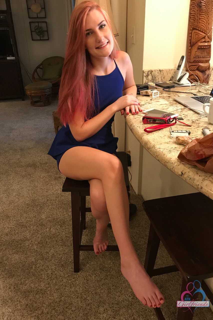 Petite American Nina Nirvana's Feet and Ass Showcase in 'Bikini Beach Vacation'   Amateur Redhead Bikini Ni...