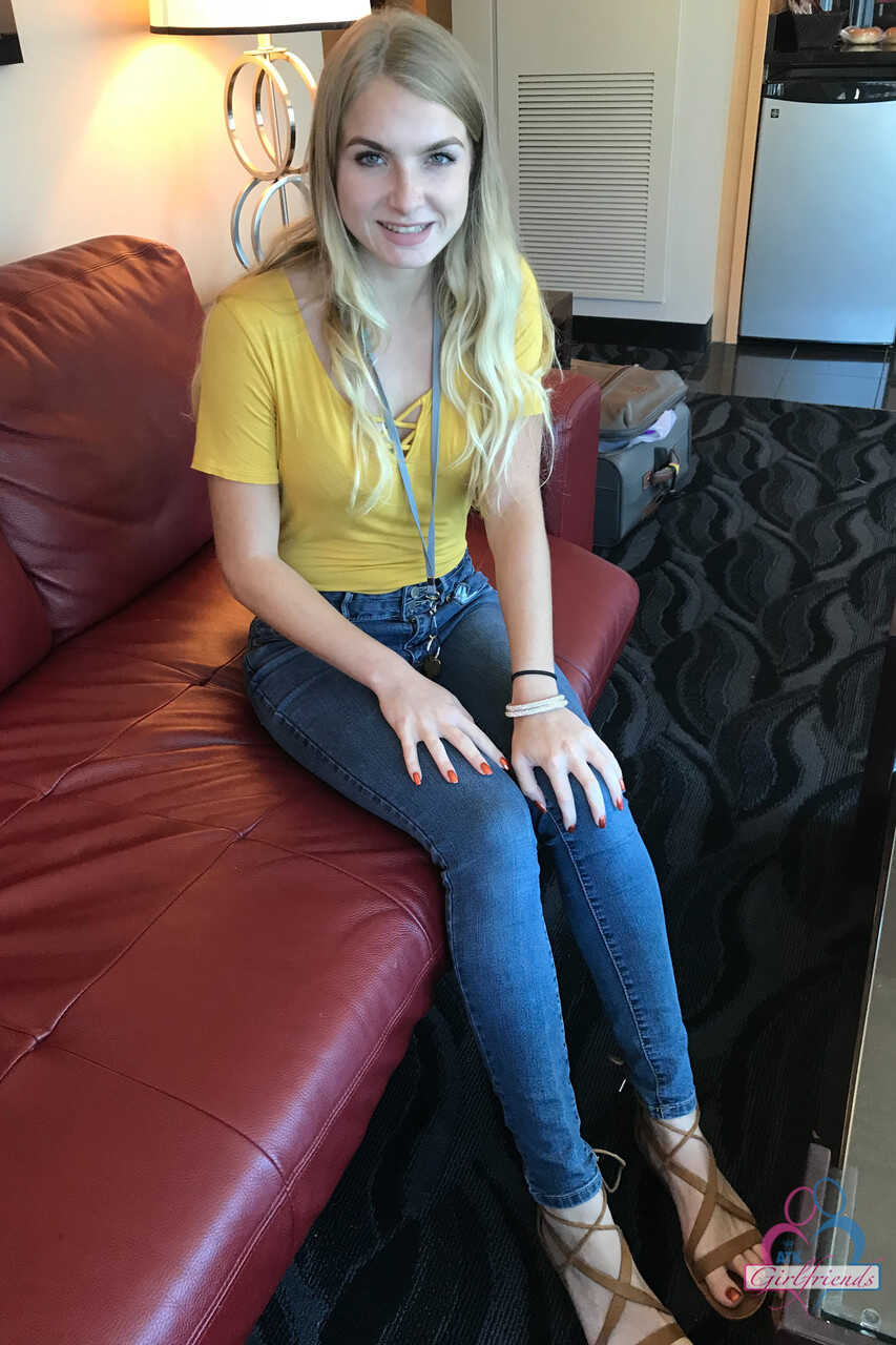 Petite amateur Hannah Hawthorne flaunts her dripping wet pussy after an intense facial creampie with her cute amateur girl...