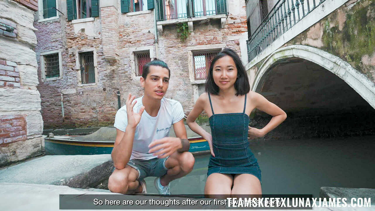 Luna X’s First Time Handcuffing and Fucking in POV with James The Skinny Asian Teen’s Debut