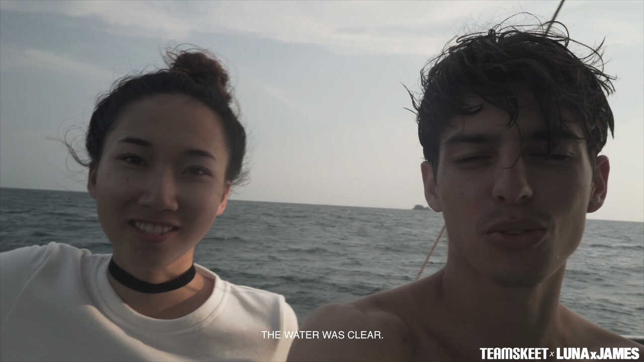 Luna X's Rocky Beach Fuck James Pounds Her Asian Ass - James, Luna Okko