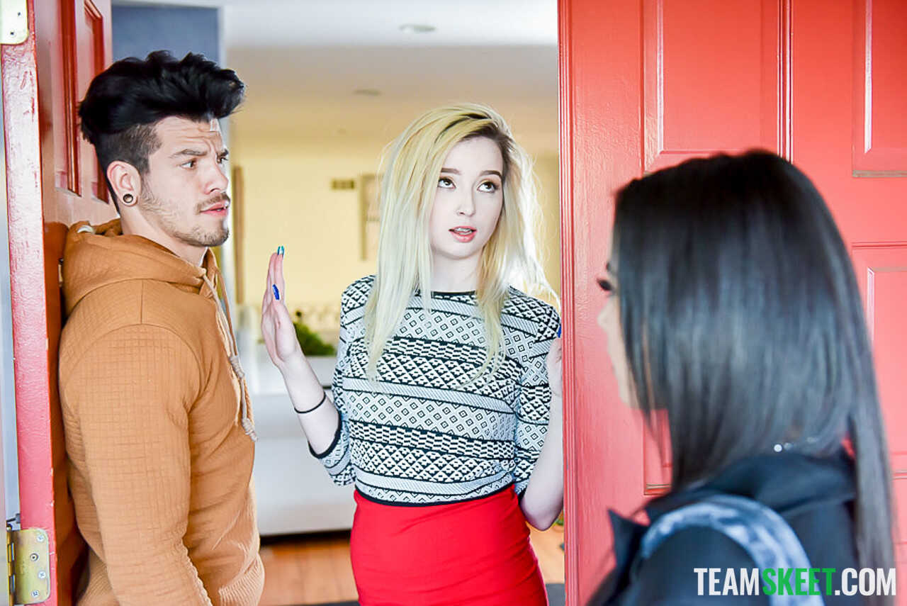 Maya Bijou's Cheating Wife Gets Caught Masturbating on a Couch While Bambino and Lexi Lore Watch in Amazement - Bambi...