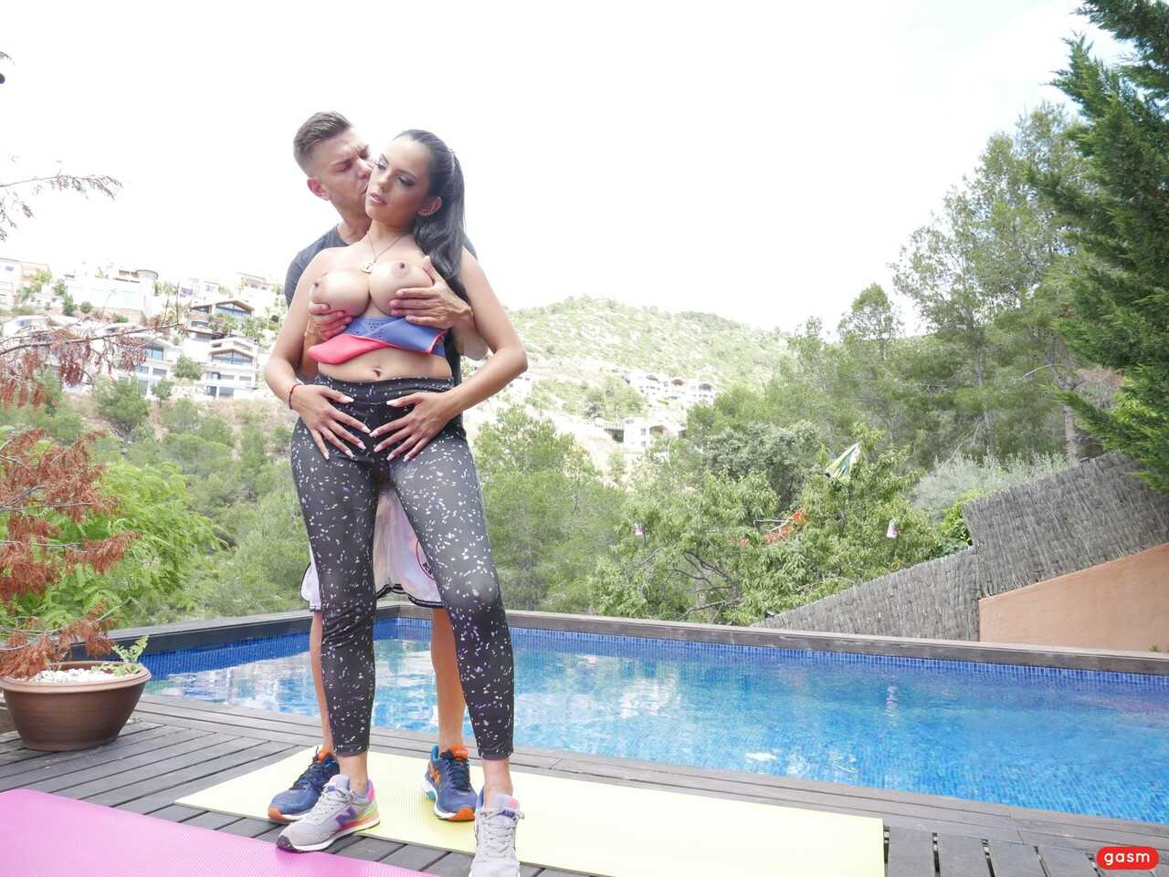 Juan's Latin Lover Seductive Katrina and Her Bootyful Poolside Adventure - Juan Lucho, Katrina Moreno