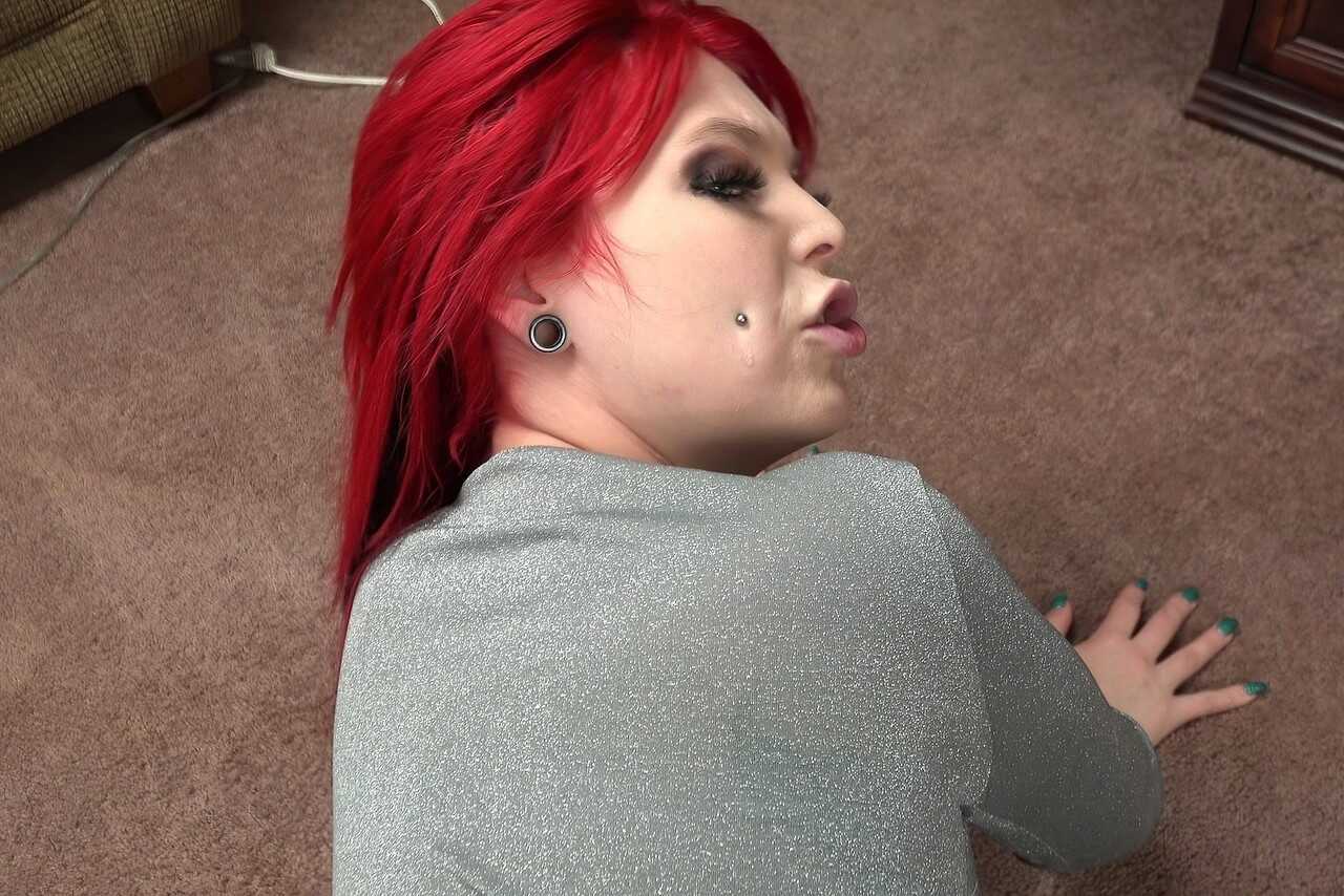 Redheaded Logan Drake watches as Taylor Nicole plays with her big boobs and toys herself before they have POV sex - Logan ...