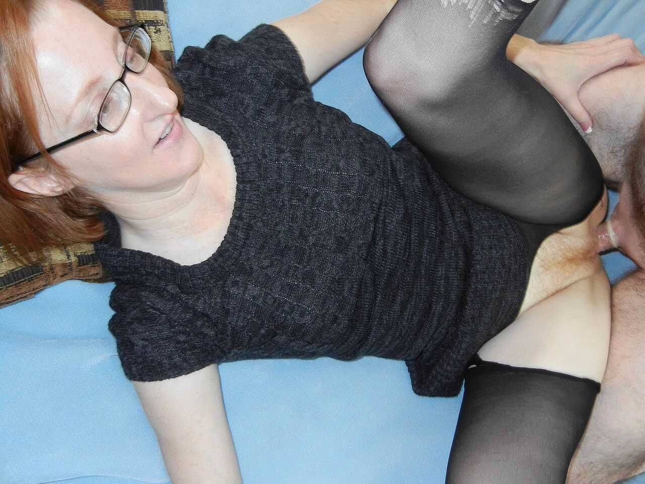 Nerdy Librarian's Eyeful: Layla Redd's Geeky Glasses & Hairy Pantyhose Fuck - Layla Redd, Logan Drake