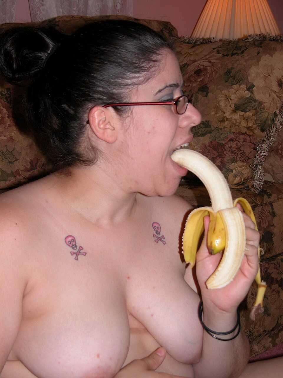 Naughty Fatty LuLu Garcia's Banana Masturbation Orgy! - LuLu Garcia