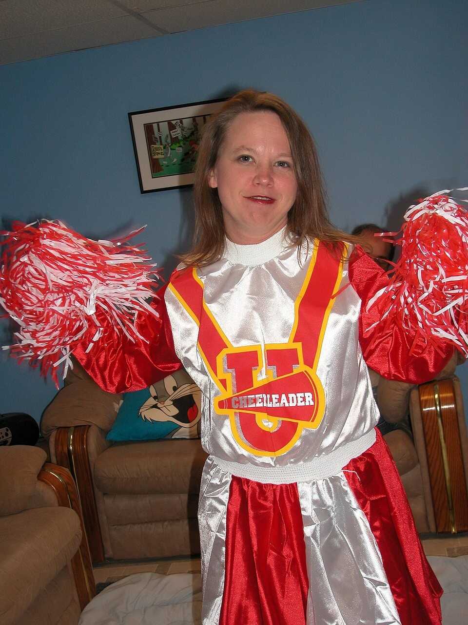 Amateur cheerleader Carrie Cash pleasuring two older men while her hot husband Logan Drake watches from the sidelines. - C...