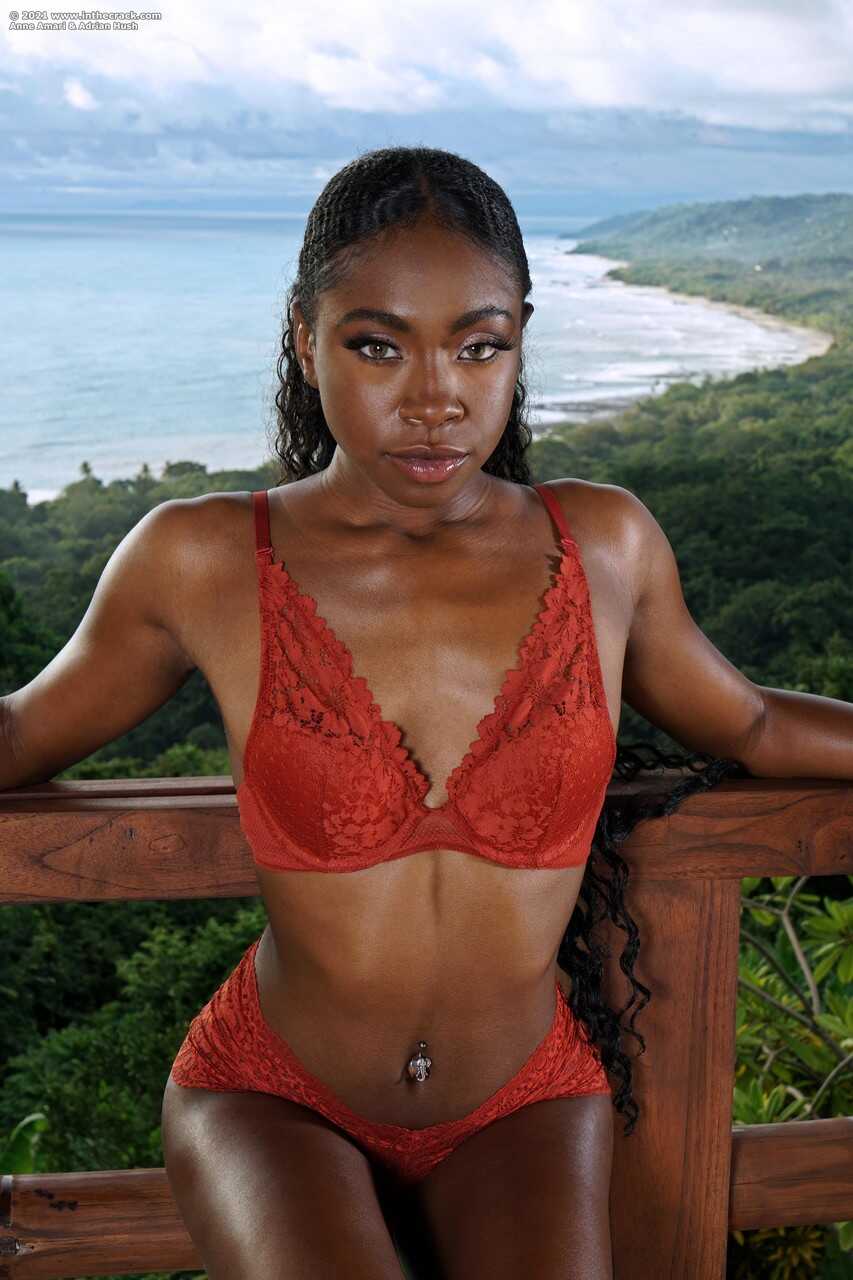 Adrian Hush & her ebony GF Anne Amari give each other a pussy licking in close-up view of their black pussies - Adrian...