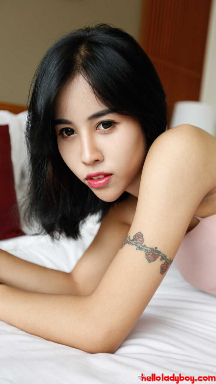 Asian Lovely Shemale Nene's Hard Rock-Hard Dick Gives A POV Blowjob - Ladyboy Nene