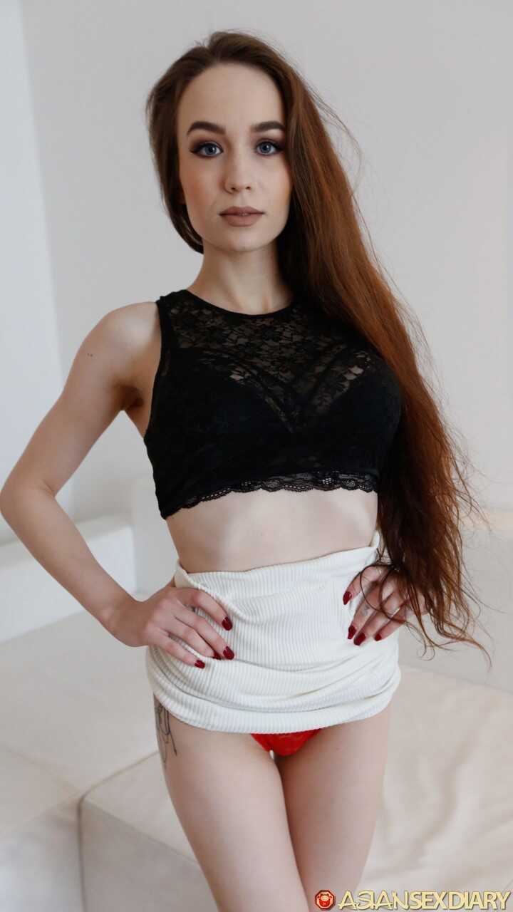 Petite Angelina's French-Russian Amateur Striptease Turns into a Dicking Bonanza! - Angelina