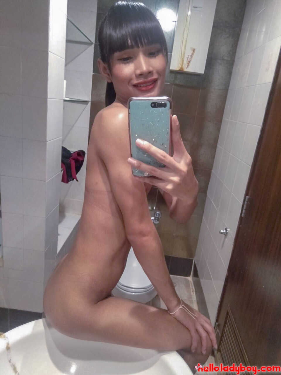 Slim Teen T-Girl Loves Exposing Her Nude Body While Dressed Up in Sexy Outfits! - 