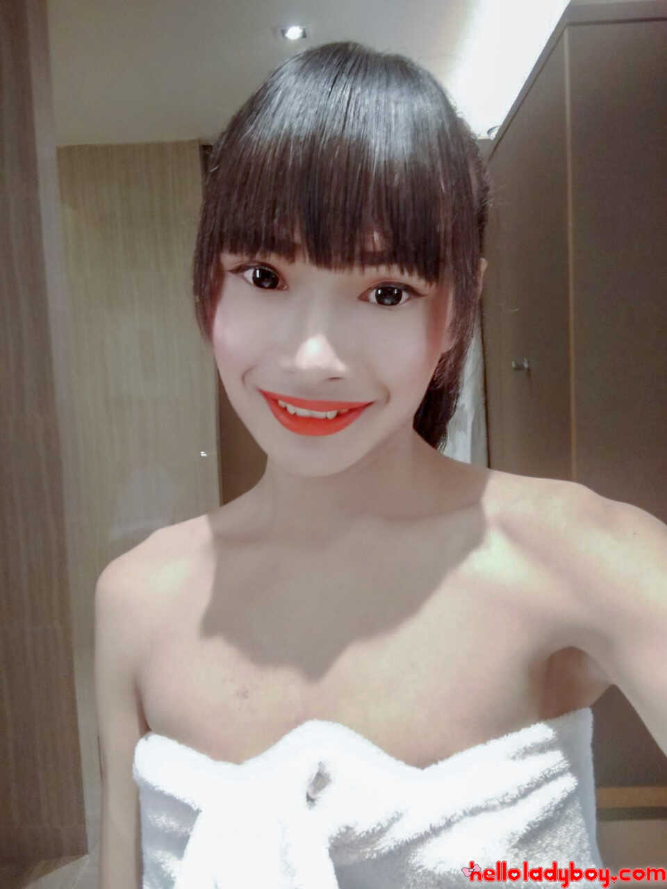 Slim Teen T-Girl Loves Exposing Her Nude Body While Dressed Up in Sexy Outfits! - 