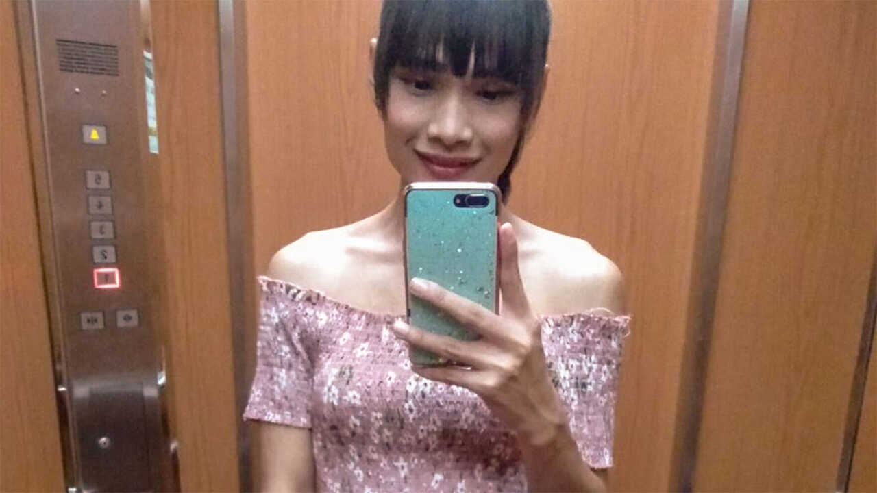 Slim Teen T-Girl Loves Exposing Her Nude Body While Dressed Up in Sexy Outfits! - 