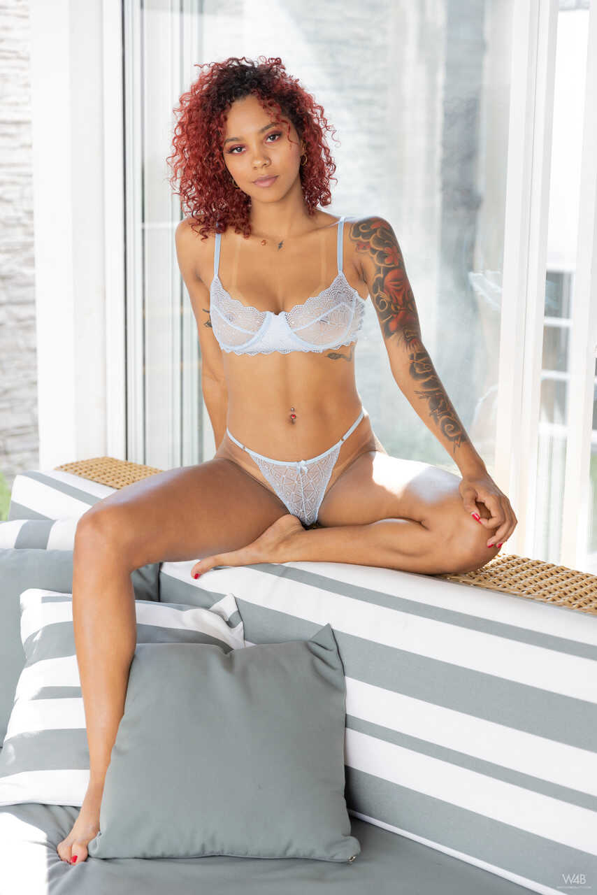 Tanned Latina Elektra Shows Off Her Curly Hair and Perfect Body in this Porn Debut! - Elektra