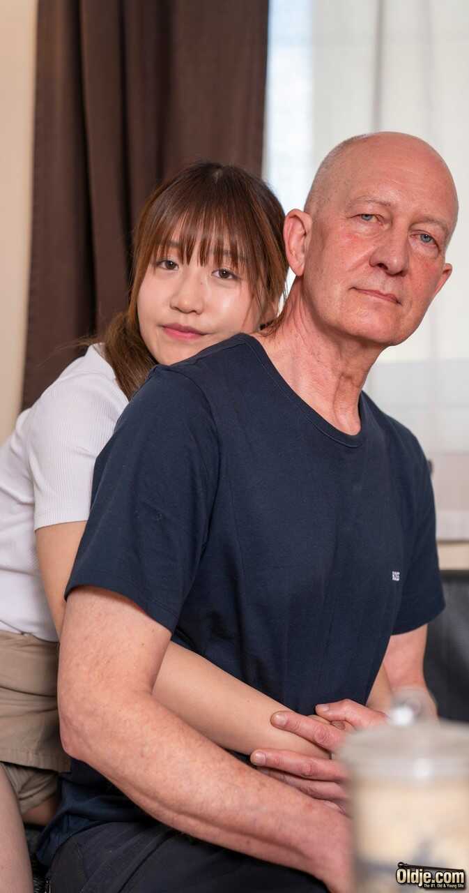 Young and petite Ciel Tokyo gets dominated by a hairy old-timer in 'Bald Grandpa's Little Asian Toy' 