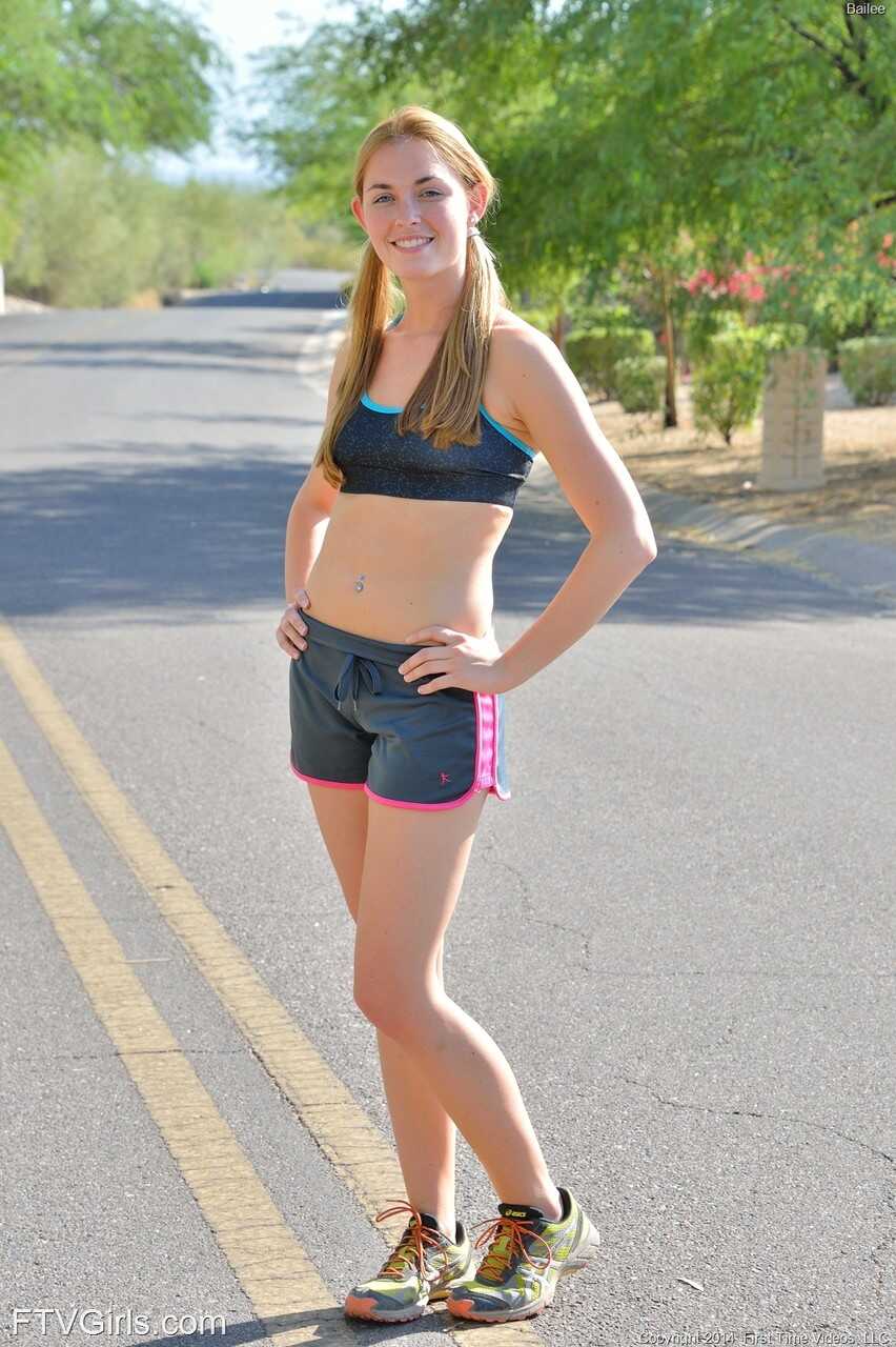 Bailee's Roadside Masturbation: The Sexiest Athlete Gets Her Own Way In Public - Bailee