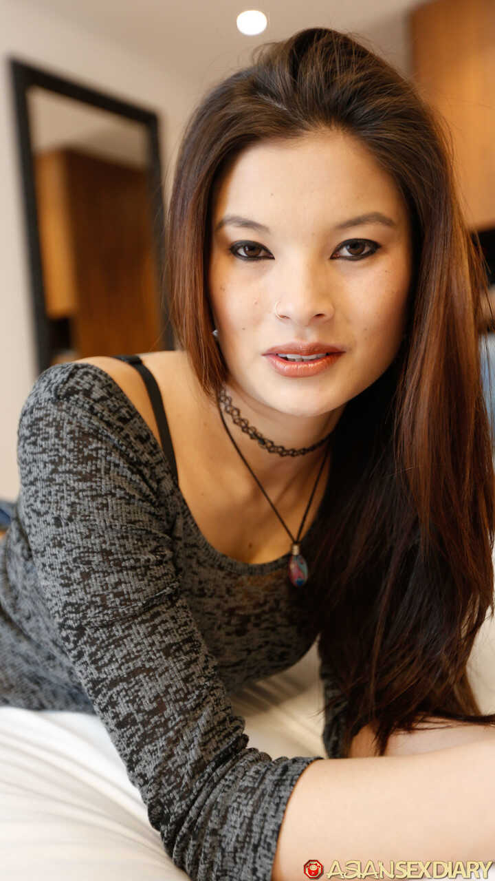 Miyuki Son's Pretty Asian Bareback POV Fuck After a Teasing Striptease With Her Shaved Hairy Pussy on Display! - Miyu...