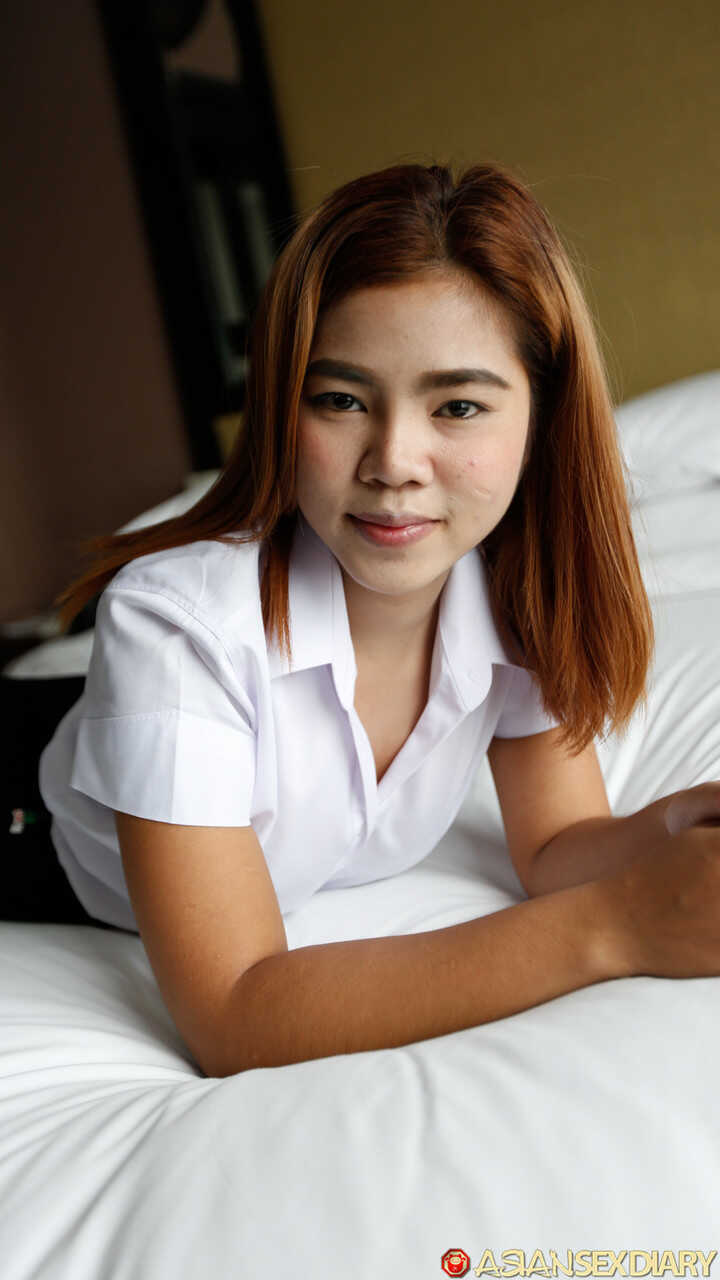 Apple B's Thai Schoolgirl Lesson Taking on Two Dogs in Missionary and Doggy Style Positions - Apple B