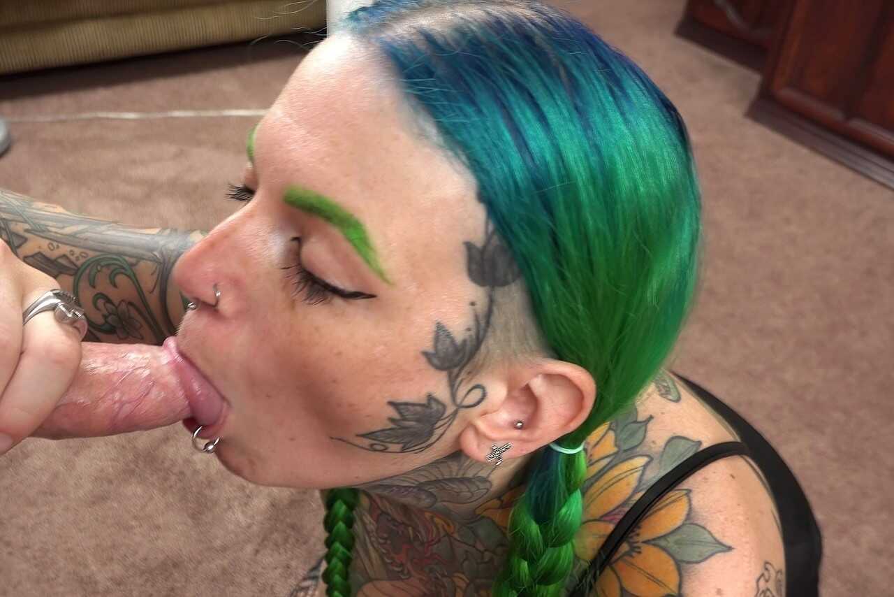 Sexy Inked MILF Babe Vibe Ryder Pleasures Herself with a Dildo Before Getting Fucked in the Ass - Vibe Ryder