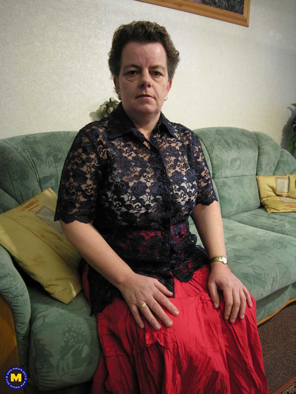 The Naughty Adventures of Short-haired BBW Riekie and Her Big Tits and Mature Pussy - Riekie