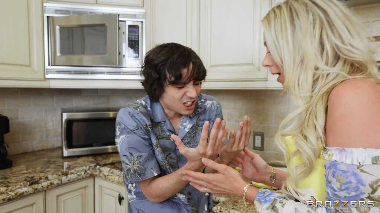 Blonde Mom Katie Morgan Gets Her Big Tits and Holes Filled in a Naughty 3-Way - Katie Morgan, Ricky Spanish, Spikey Dee