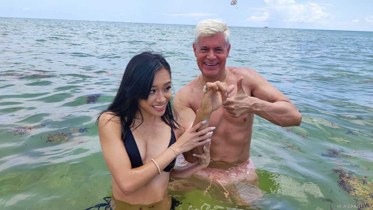 Slim Asian Beauties Play With Toys Before Sucking and Fucking Inked Guys  Tiny Blonde and Petite Asian Teens Share a Big B...