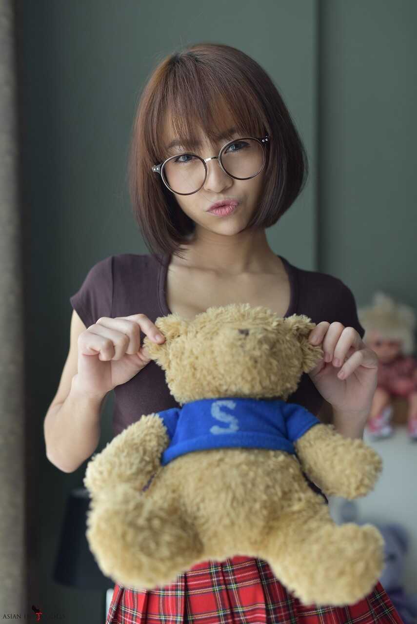 Exposing her sweet Asian booty in a miniskirt and panties, Eimi Fukada teases in her upskirt no panties scene. - Eimi Fukada