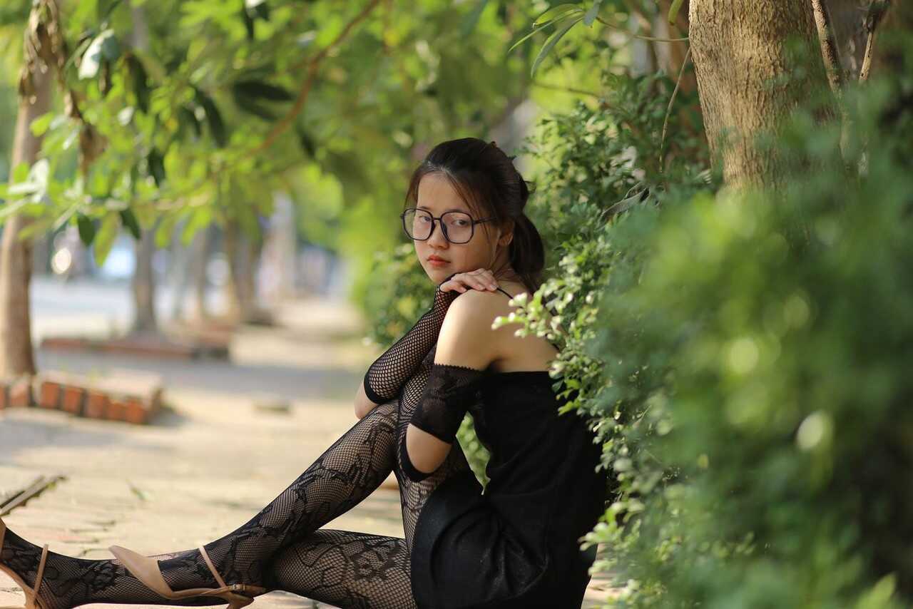 The Geeky Asian Nympho in a Thigh-Gapping Tiny Dress