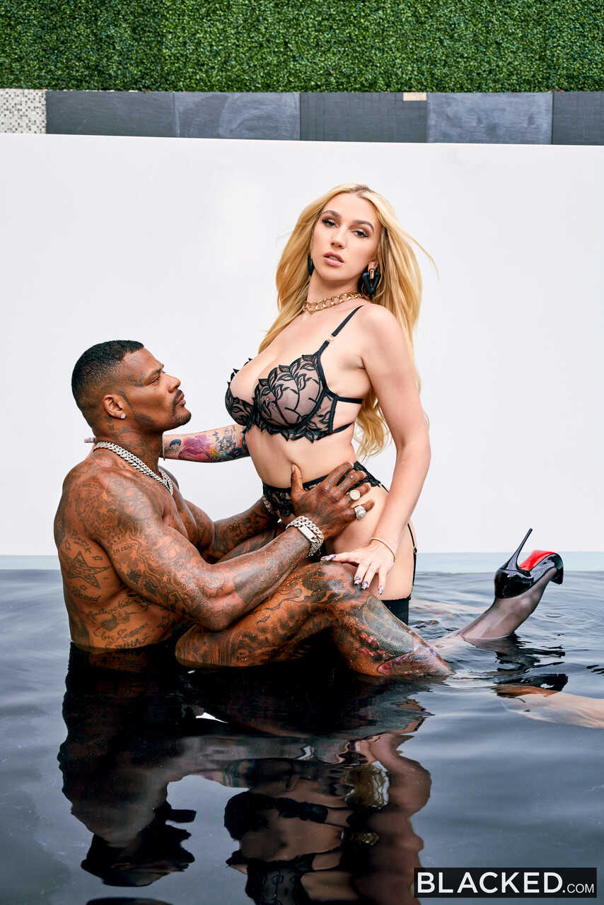 Blonde teen with great big tits Kendra Sunderland takes a BBC from behind with Jason Luv's black monster cock - Kendr...