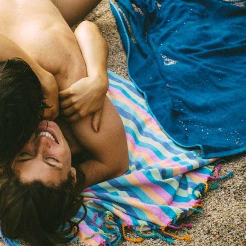 Hot Brunette European Julia Roca Gets Nude With Her Boyfriend On A Sunny Beach And Poses For Bel Gris Magazine - Julia Roc...