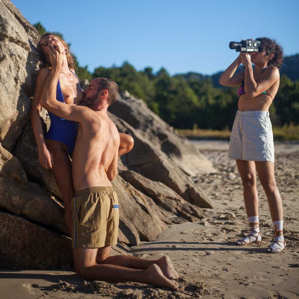 Iana Bet gets pounded hard on the sandy beach by Marc Morato, while being watched by a hidden camera