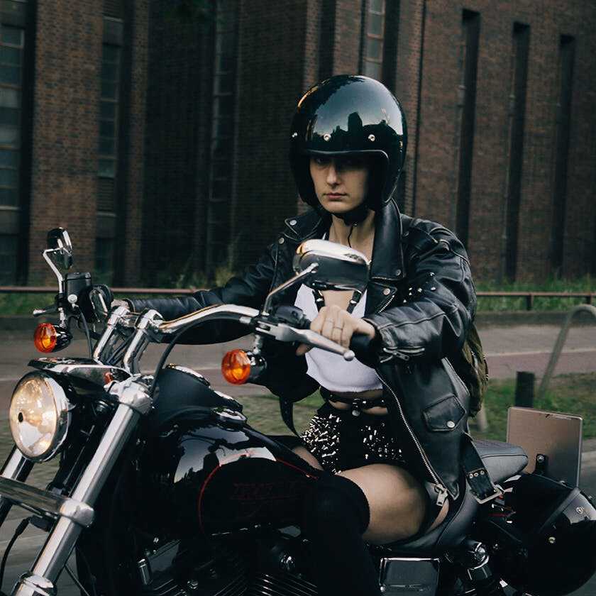 Biker Girl's Dirty Fuck with Stranger - Parker Marx, Olympe de G
