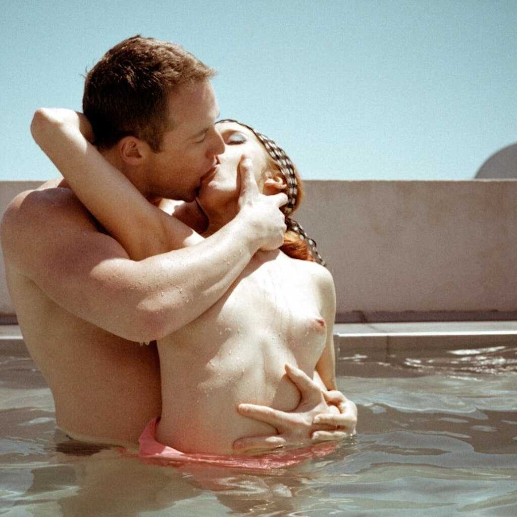 Sapphic Love Affair: Redheaded European Amarna Miller Gets Fucked by Ryan James in the Pool