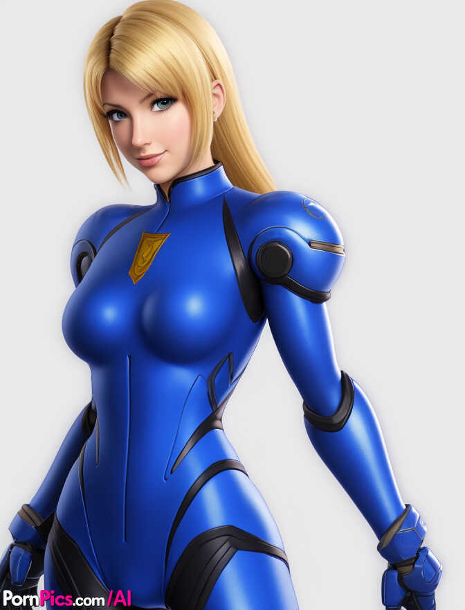 Curvy Hentai babe Samus Aran's Bald Pussy Exposed!